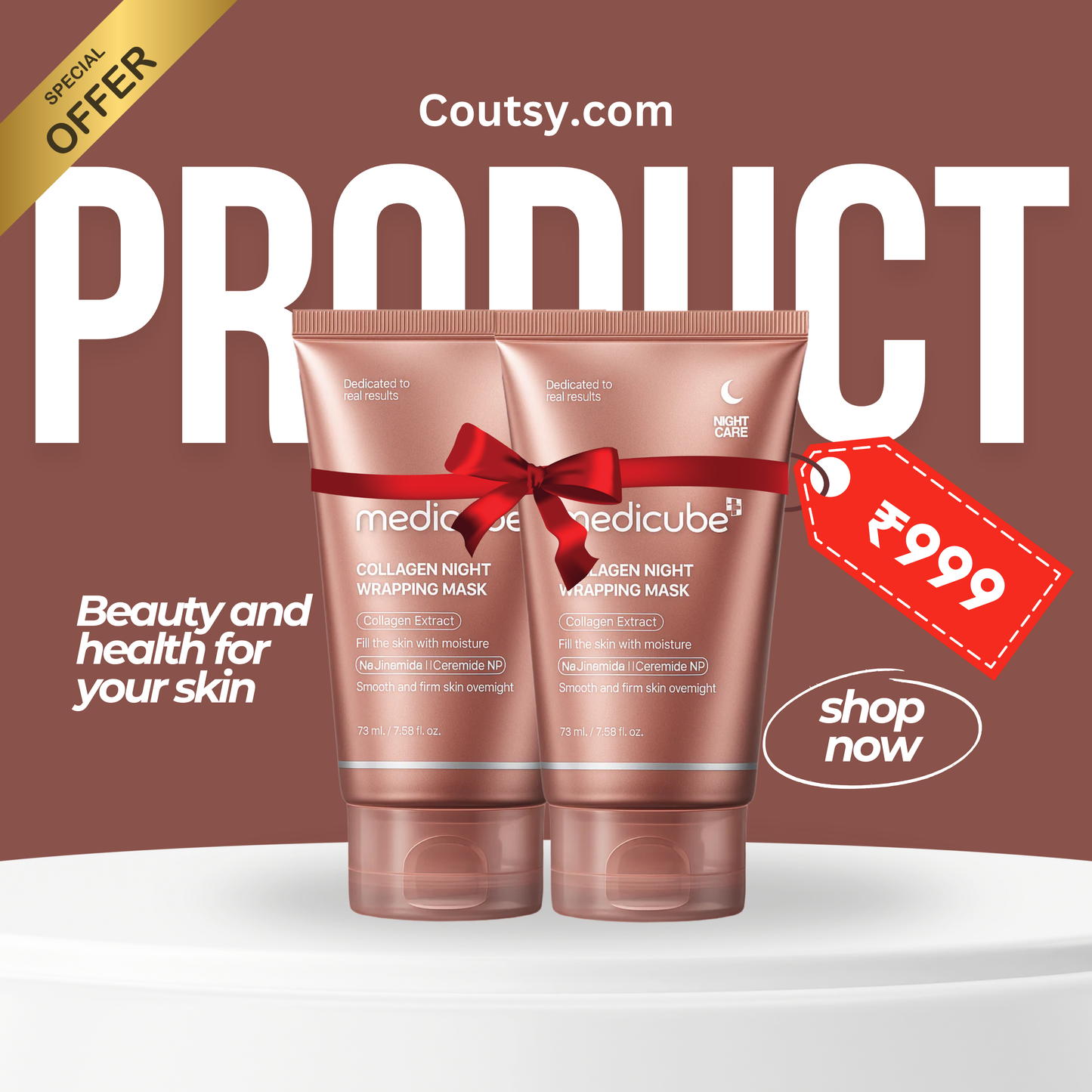 Medicube Collagen Overnight Wrapping Peel Off Facial Mask Pack of 1