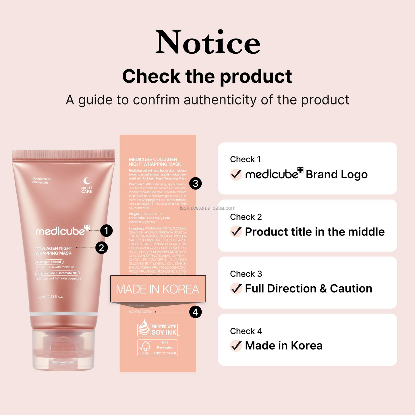 Medicube Collagen Overnight Wrapping Peel Off Facial Mask Pack of 1