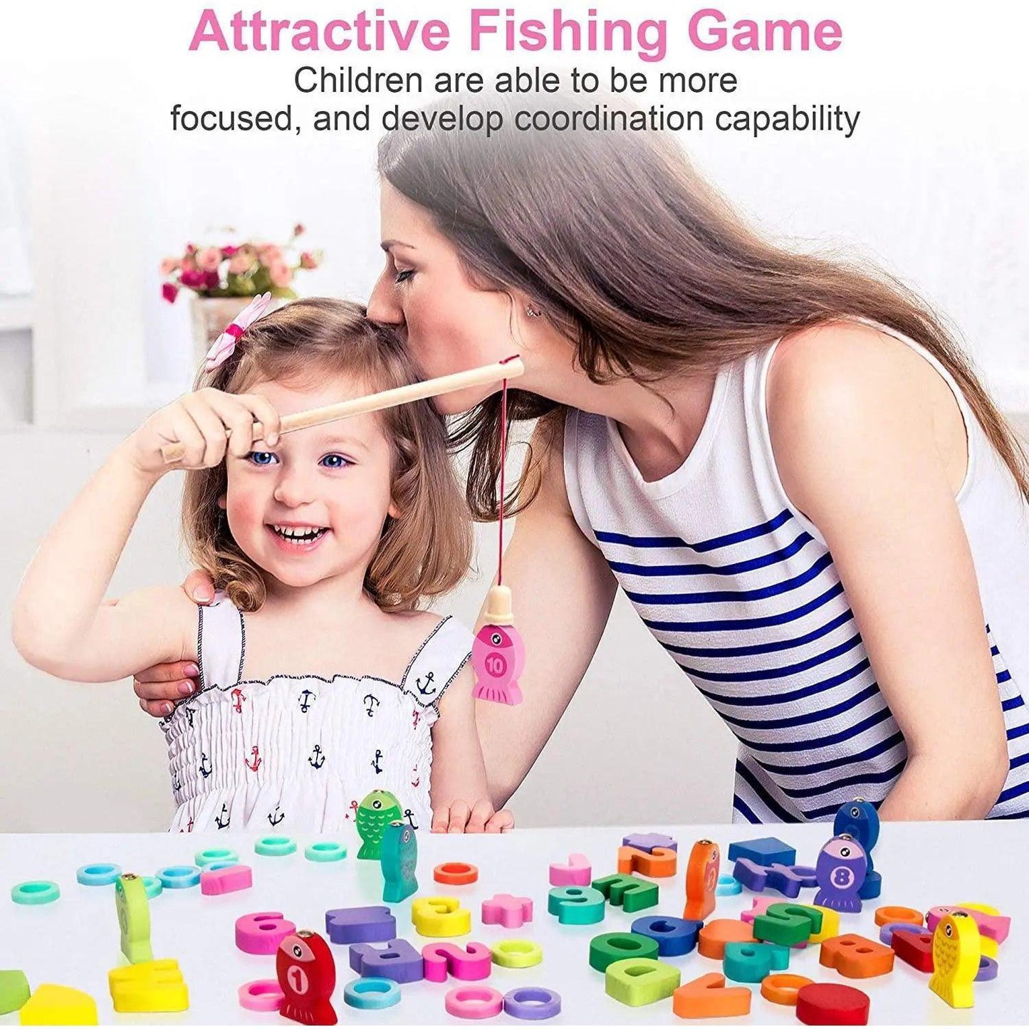 Premium Alphabet and Numbers Magnetic Educational Wooden Toys ( 6 in1) Duoowlsstore.com