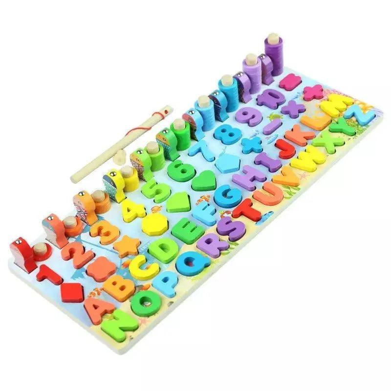 Premium Alphabet and Numbers Magnetic Educational Wooden Toys ( 6 in1) Duoowlsstore.com