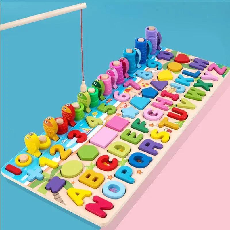 Premium Alphabet and Numbers Magnetic Educational Wooden Toys ( 6 in1) Duoowlsstore.com