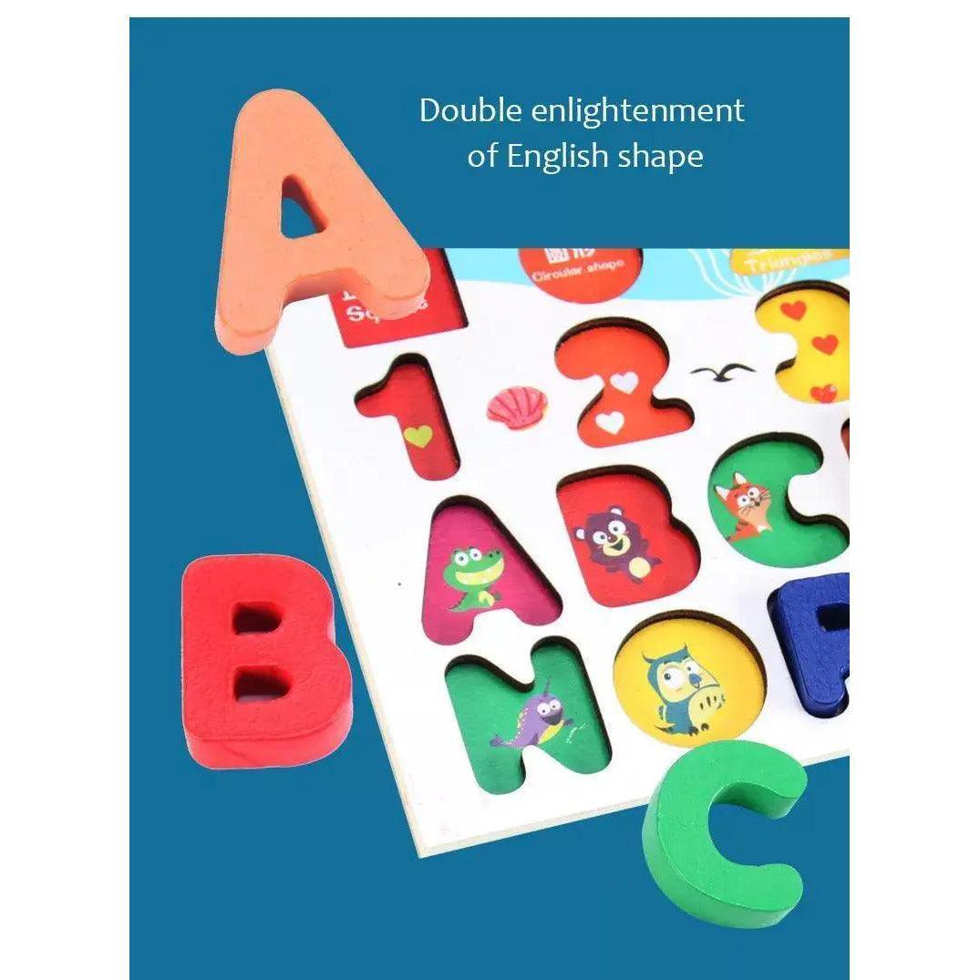 Premium Alphabet and Numbers Magnetic Educational Wooden Toys ( 6 in1) Duoowlsstore.com